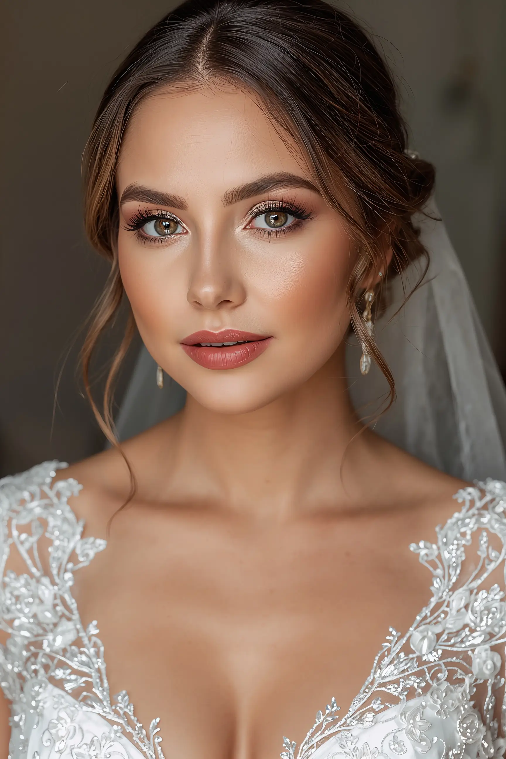 Elegancki makijaż ślubny wykonany w Beauty Atelier Kielce